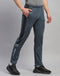 Men Grey Solid Regular Fit Track pant