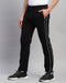 Men Black Solid Regular Fit Track pant