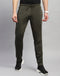 Men Olive Solid Regular Fit Jogger