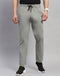 Men Grey Solid Regular Fit Track pant