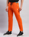Men Orange Printed Smart Fit Trackpant