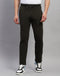 Men Olive Solid Regular Fit Track pant