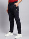 Men Navy Blue Solid Smart Fit Jogger