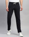 Men Navy Blue Solid Regular Fit Track pant