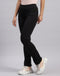 Women Black Solid Smart Fit Lower