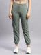 Women Green Solid Regular Fit Lower
