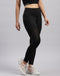 Women Black Solid Regular Fit Legging