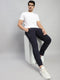 Men Navy Blue Printed Regular Fit Winter Lower