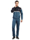 Men Teal Blue Printed Round Neck Full Sleeve Winter Tracksuit