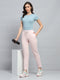 Women Pink Solid Regular Fit Winter Lower