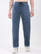Men Dark Blue Solid Regular Fit Winter Lower