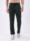 Men Olive Solid Regular Fit Winter Lower