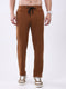 Men Tan Solid Regular Fit Winter Lower