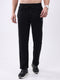 Men Black Solid Regular Fit Winter Lower