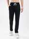 Men Black Solid Regular Fit Winter Lower