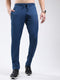 Men Blue Solid Regular Fit Winter Lower