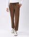Men Brown Solid Regular Fit Winter Lower