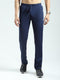 Men Navy Blue Solid Regular Fit Lower
