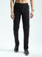 Men Black Solid Regular Fit Lower