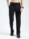 Men Black Solid Regular Fit Lower