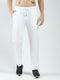 Men White Solid Regular Fit Lower