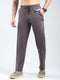 Men Grey Solid Regular Fit Lower
