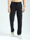 Men Black Solid Regular Fit Lower