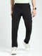 Men Black Solid Regular Fit Lower
