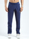 Men Blue Solid Regular Fit Lower