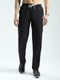 Men Black Solid Regular Fit Lower