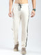 Men Beige Solid Regular Fit Lower