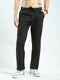 Men Olive Solid Regular Fit Lower