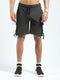 Men Olive Solid Regular Fit Shorts