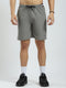 Men Grey Solid Regular Fit Short