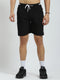 Men Black Solid Regular Fit Short