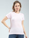 Women Pink Solid Round Neck Half Sleeve Top