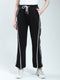 Women Black Solid Regular Fit Lower