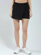 Women Black Solid Regular Fit Short