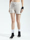 Women Beige Solid Regular Fit Shorts