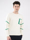 Men Off White Solid Round Neck Full Sleeve Winter T-Shirt