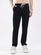 Men Black Solid Regular Fit Winter Lower