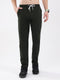 Men Olive Solid Regular Fit Winter Lower