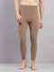 Men Beige Solid Regular Fit Thermal Lower