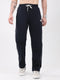Men Navy Blue Solid Regular Fit Winter Lower