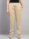 Women Beige Solid Regular Fit Winter Lower
