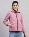 Women Purple Solid Collar Full Sleeve Jacket