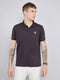 Men Maroon Solid Collar Half Sleeve T-Shirt