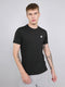 Men Black Solid Round Neck Half Sleeve T-Shirt