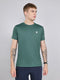 Men Green Solid Round Neck Half Sleeve T-Shirt