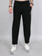 Men Black Solid Regular Fit Lower